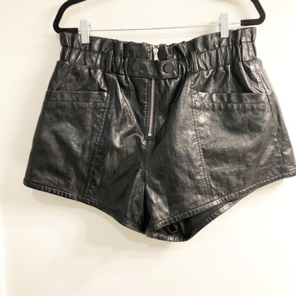 Sea Women’s Laurence Vegan Leather Shorts - Size 14